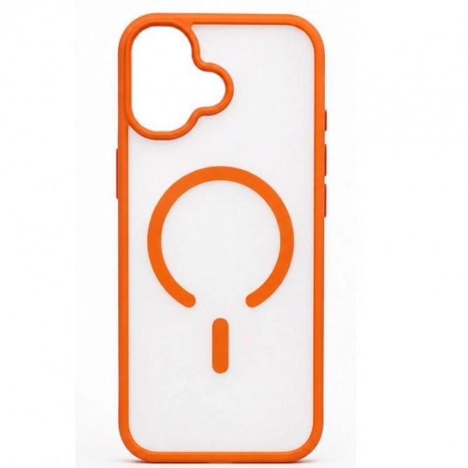 Чехол Matt Soft Frame Case для iPhone 17 Оранжевый