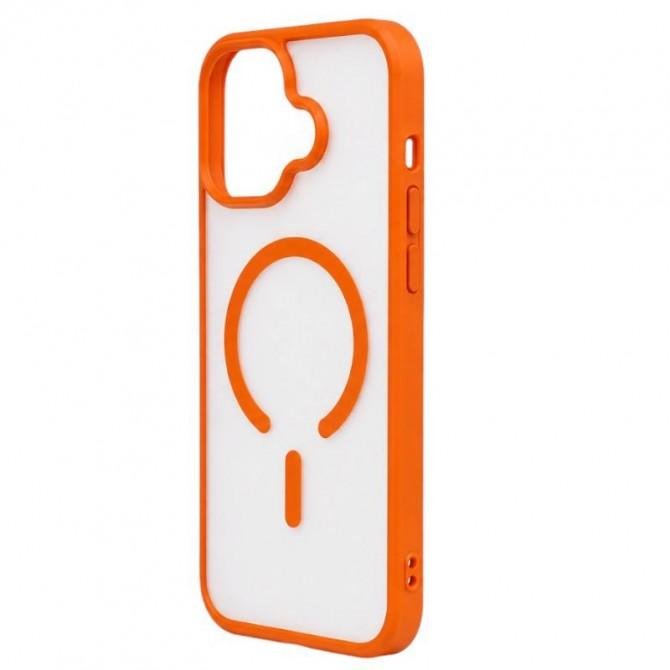 Чехол Matt Soft Frame Case для iPhone 17 Оранжевый-1
