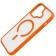 Чехол Matt Soft Frame Case для iPhone 17 Оранжевый