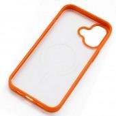 Чехол Matt Soft Frame Case для iPhone 17 Оранжевый