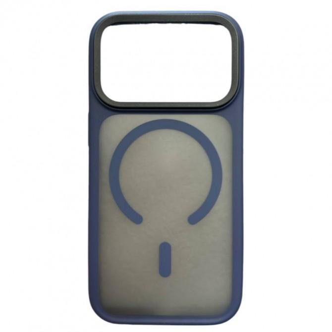 Чехол Matt Soft Frame Case для iPhone 17 Pro Синий