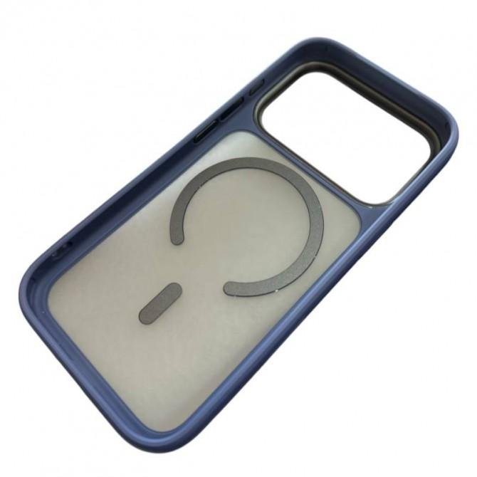Чехол Matt Soft Frame Case для iPhone 17 Pro Синий-4