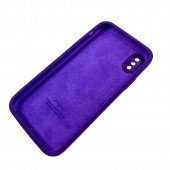 Силиконовый чехол для iPhone X/Xs Фиолетовый FULL (SQUARE SHAPE) Силиконовый чехол для iPhone X/Xs Фиолетовый FULL (SQUARE SHAPE)
