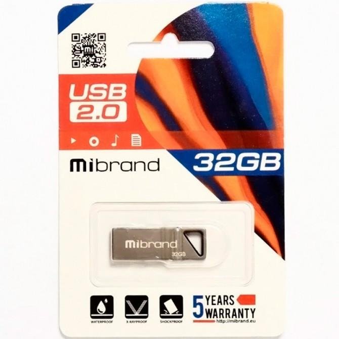 Флеш память Mibrand USB 2.0 32Gb Stingray Серый-1
