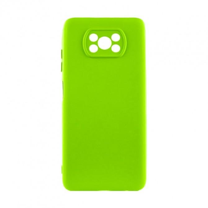 Чехол Original Soft Case Xiaomi Poco X3 NFC Неоново Зеленый FULL