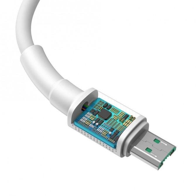 Кабель Baseus Mini MicroUSB (CAMSW-D02) 4A White 1m-3