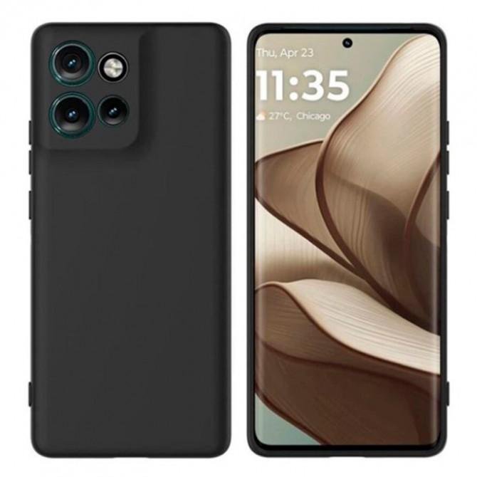 Чохол Silicone Case Motorola Edge 50 Чорний FULL-2