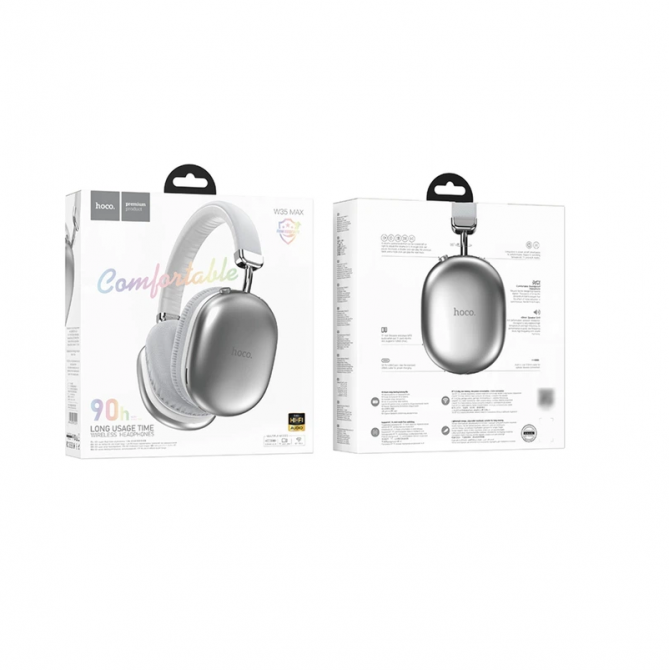 Наушники Bluetooth Headset Hoco W35 Max Joy Silver-2