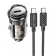 Автомобильное зарядное устройство 1Type-C Hoco Z53 PD30W Transparent Grey + Type-C to Type-C Cable