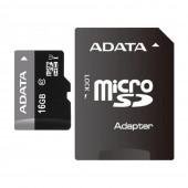 Карта памяти ADATA Premier 16GB microSDHC UHS-I U1 Class10 + SD Адаптер