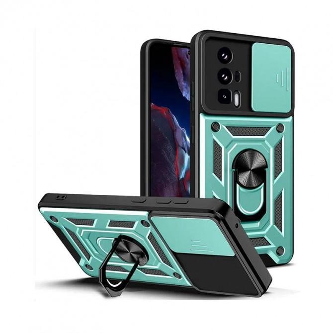 Чехол HONOR Hard Defence Series Xiaomi Poco F5 Pro/Redmi K60 Turbo Green (with Camshield and magnet)