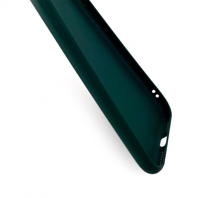 Силиконовый чехол Candy для Samsung Galaxy S21 FE Хвойно Зеленый-1