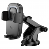 Холдер Hoco HW32 Crown Car Holder + Wireless Charger Black Metal