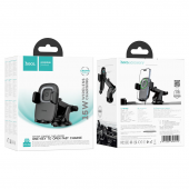 Холдер Hoco HW32 Crown Car Holder + Wireless Charger Black Metal