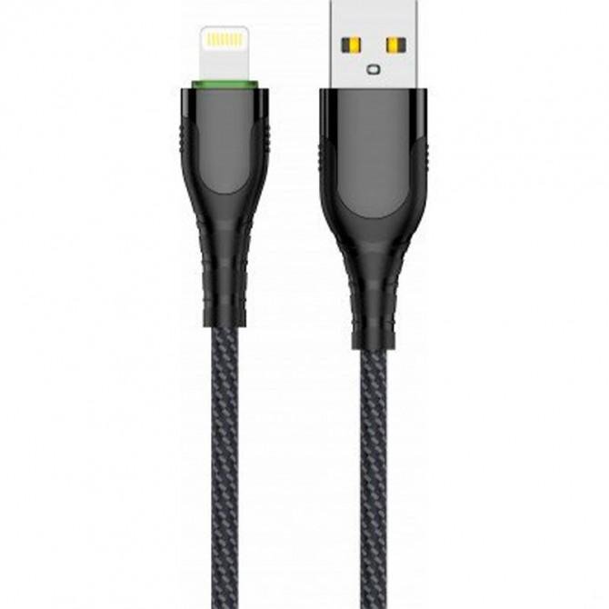 Кабель Jellico KDS-90 LED Lightning 1m 3A Black-Red