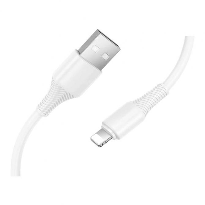 USB кабель Hoco X120 Beneficio Lightning White 1m