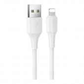 USB кабель Hoco X120 Beneficio Lightning White 1m