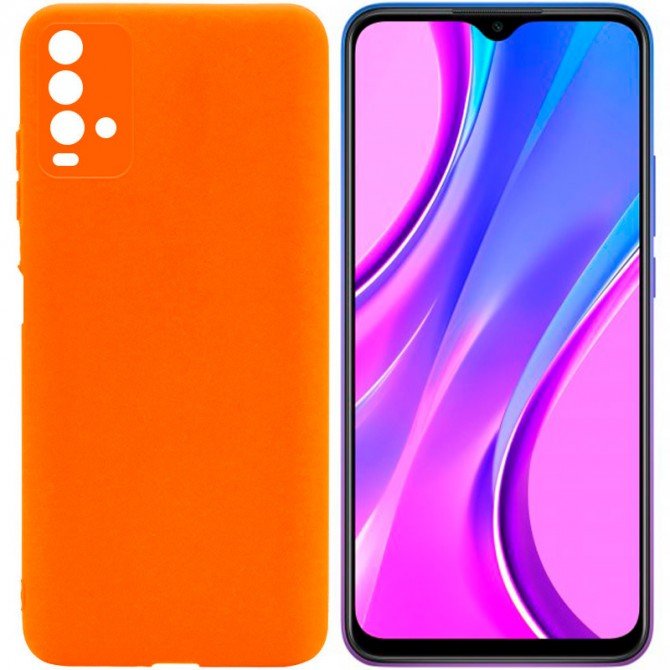 Чехол накладка Original Soft Case Xiaomi Redmi 9T Оранжевый FULL-3