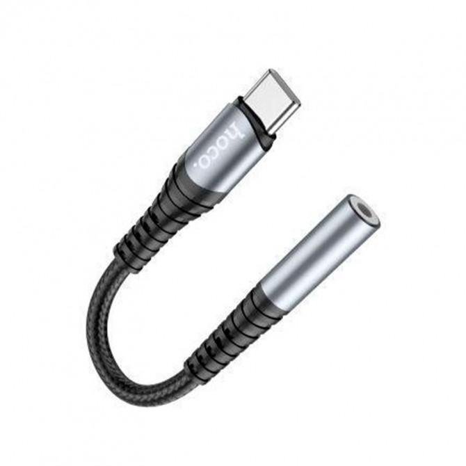 Перехідник HOCO LS33 Type-C to AUX(3,5mm) Grey