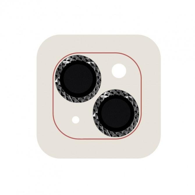 Захисне скло на камеру Metal Shine (в упак.) для Apple iPhone 14 (6,1")/ 14 Plus (6.7") Чорний