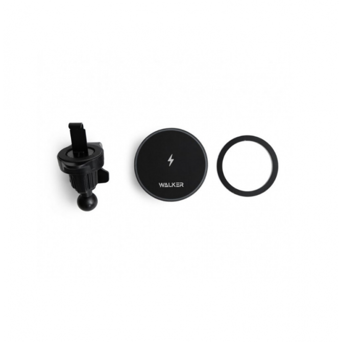 Холдер WALKER CX-055 MagSafe Magnetic vent 15W Black-2