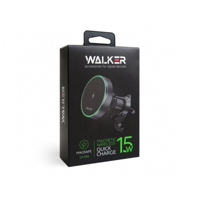 Холдер WALKER CX-055 MagSafe Magnetic vent 15W Black-1