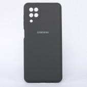 Чохол накладка Original Soft Case Samsung A125 Galaxy A12 Темно Сірий FULL