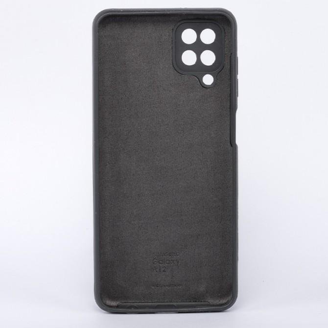 Чехол накладка Original Soft Case Samsung A125 Galaxy A12 Темно Серый FULL-1