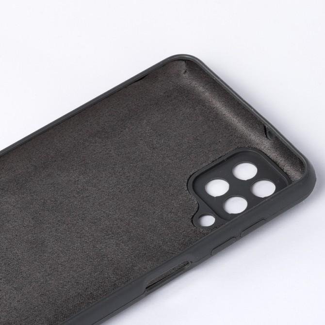 Чехол накладка Original Soft Case Samsung A125 Galaxy A12 Темно Серый FULL-2