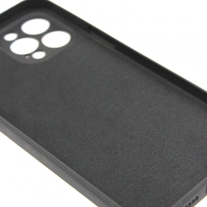 Оригінальний силіконовий чохол для iPhone 12 Pro Max Чорний FULL (без лого)-1