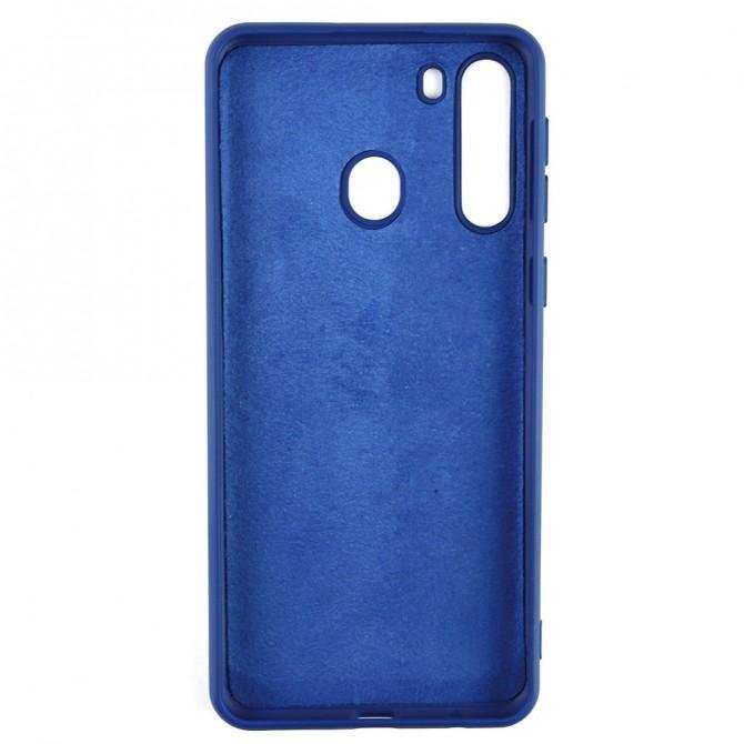 Чехол Soft Case для Samsung A215 Galaxy A21 Темно Синий FULL-2