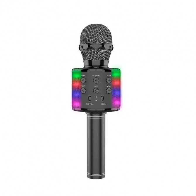 Караоке микрофон-колонка WS858L Black