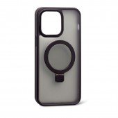 Чехол Matte Ring with MagSafe для iPhone 15 Черный Чехол Matte Ring with MagSafe для iPhone 15 Черный
