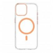 Чохол-накладка Anti-Fall для iPhone 15 Transparent / Orange