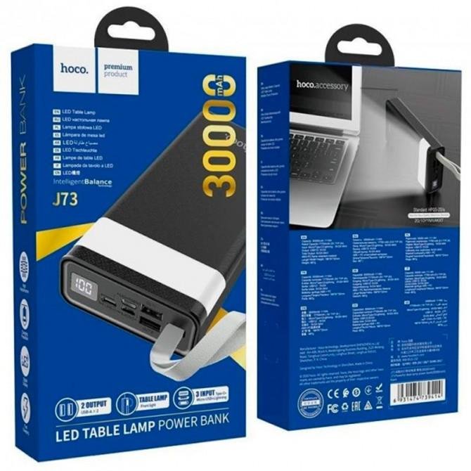 Повербанк Hoco J73 Powerful LED (30000mAh) White-2