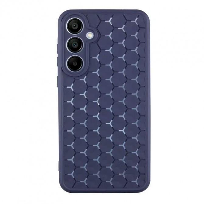 Чохол TPU Honeycomb для Samsung Galaxy A35 Темно Синій