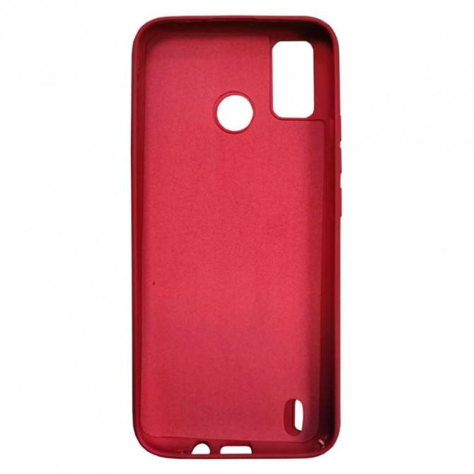 Чехол Original Soft Case TECNO Spark 6 Go Темно Красный FULL-1