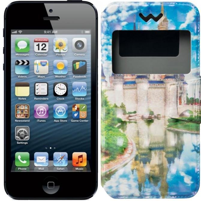 Чехол книжка Universal 3D Print 4,0"-4,5" Disney Castle (8)