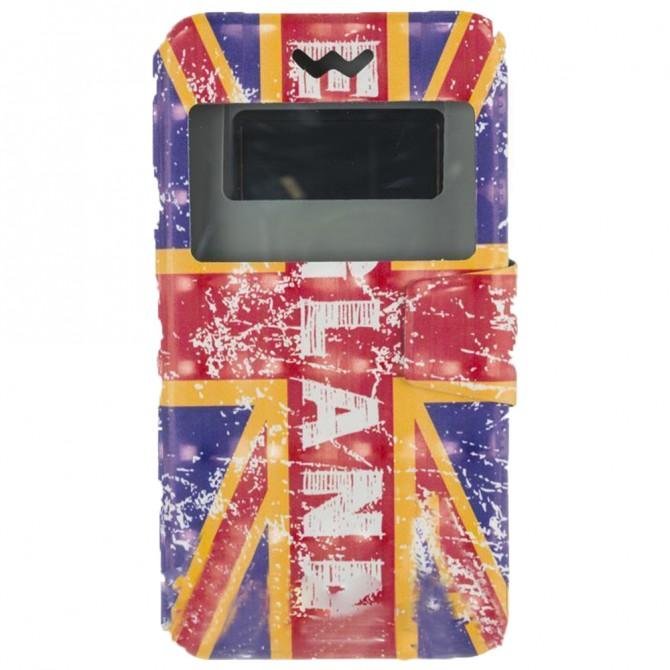 Чехол книжка Universal 3D Print 4,5"-4,8" England-1