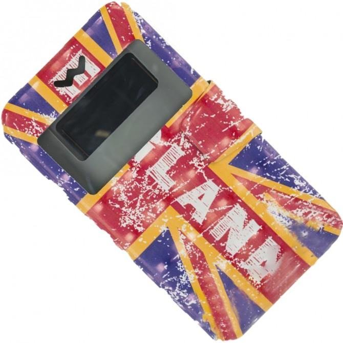 Чехол книжка Universal 3D Print 4,5"-4,8" England-2