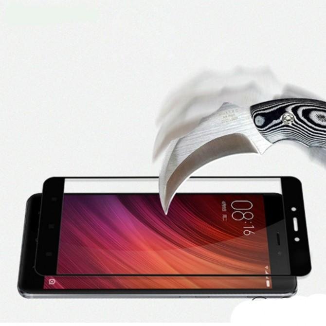Защитное стекло для XIAOMI Redmi Note 4x Full Glue (0.3 мм, 2.5D, чёрное)-3