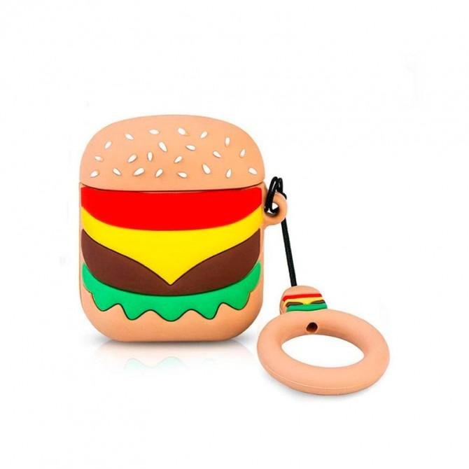 Чохол U-Like Silicone Case For Airpods Cartoon Humburger