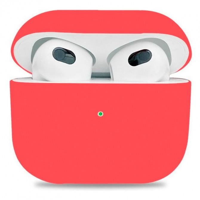 Чохол U-Like Silicone Protective Case For Airpods 3 Slim Crimson