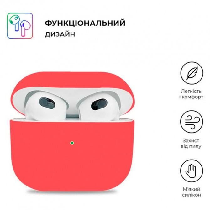 Чохол U-Like Silicone Protective Case For Airpods 3 Slim Crimson-1