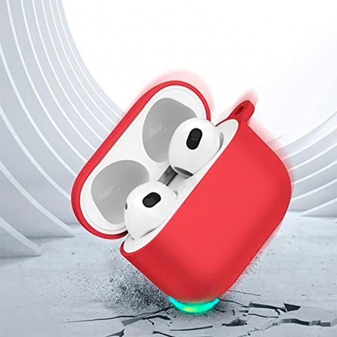 Чохол U-Like Silicone Protective Case For Airpods 3 Slim Red-1