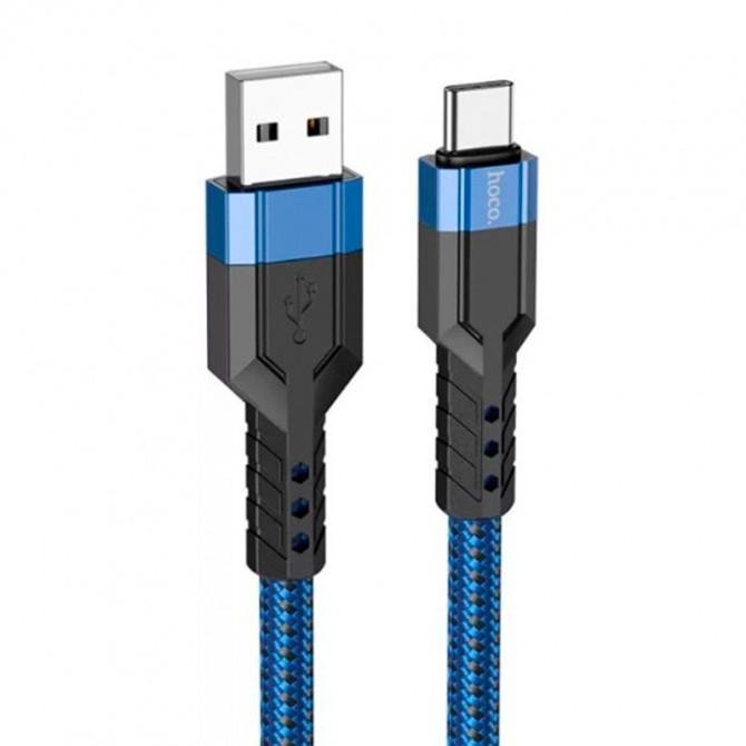 Кабель USB Hoco U110 Type-C Blue 1.2m