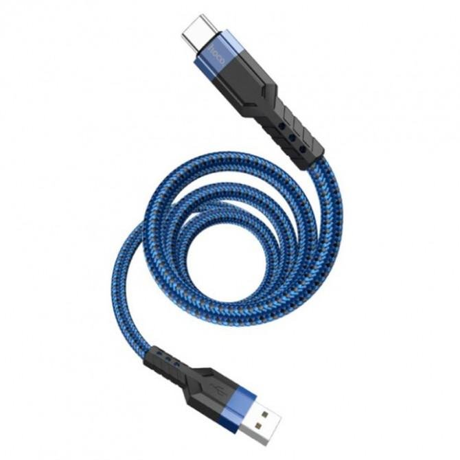 Кабель USB Hoco U110 Type-C Blue 1.2m-1