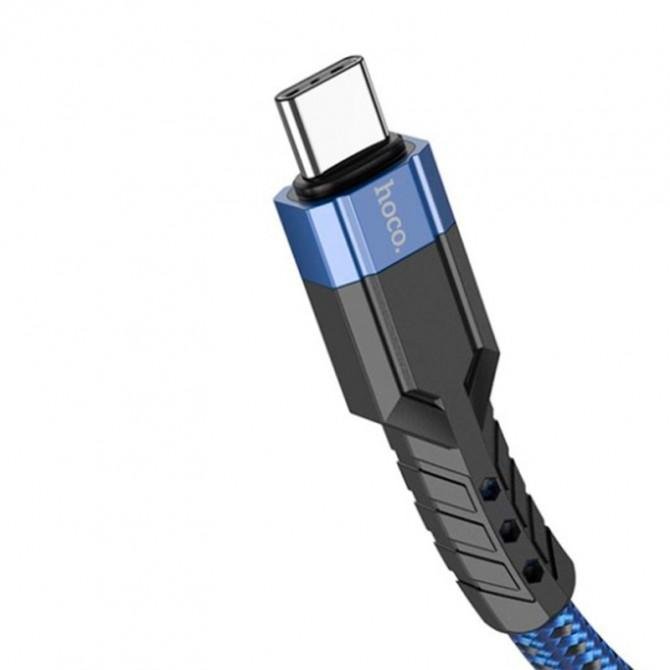 Кабель USB Hoco U110 Type-C Blue 1.2m-2