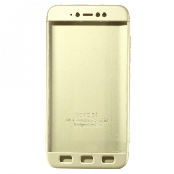 Пластикова накладка LikGus 360 градусів для Xiaomi Redmi Note 5A / Redmi Y1 Lite (Золотий)-1