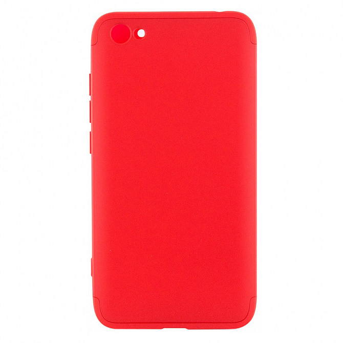 Пластикова накладка LikGus 360 градусів для Xiaomi Redmi Note 5A / Redmi Y1 Lite (Червоний)-1
